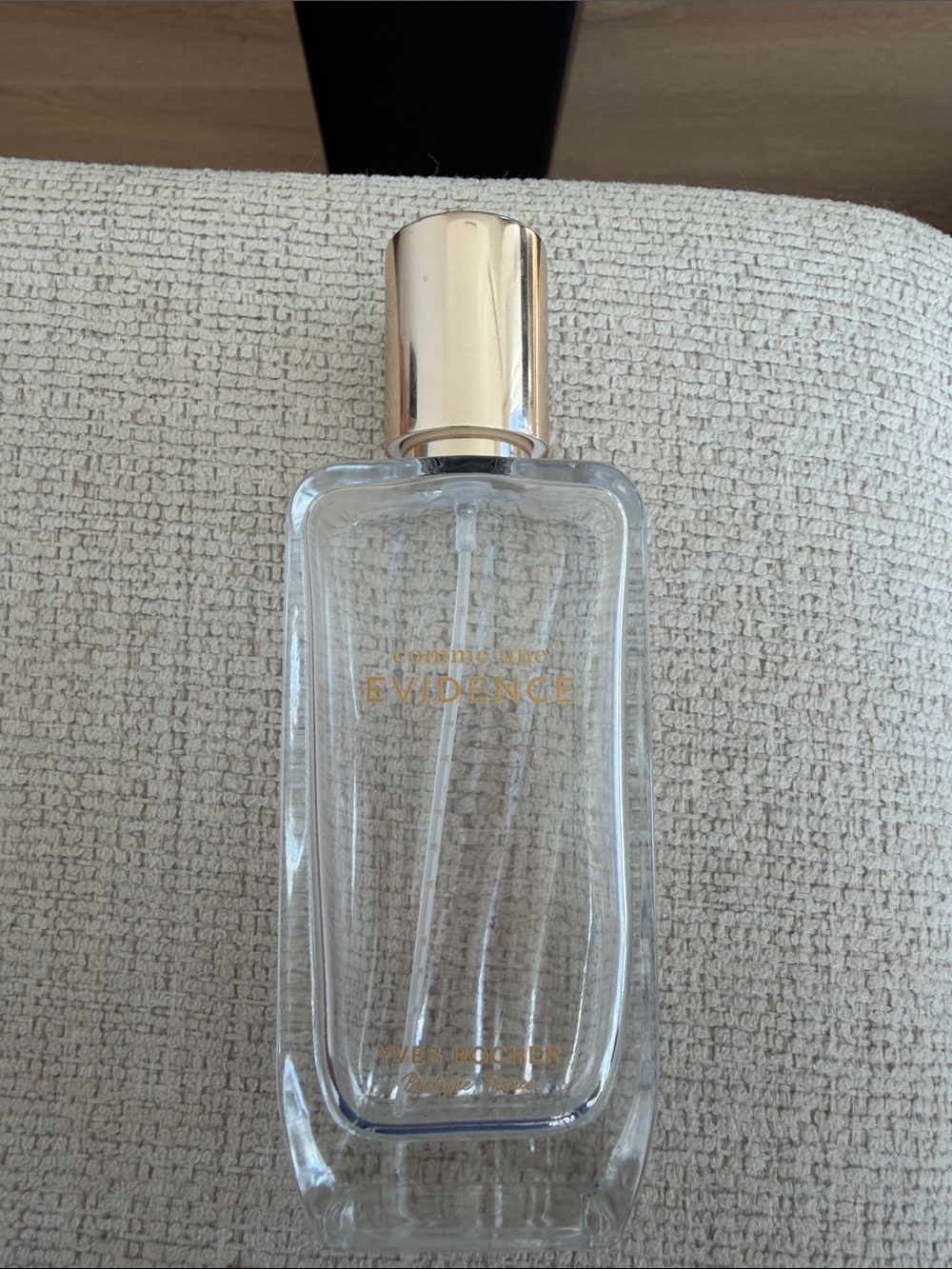 Yves Rocher Clear Bottle with Gold Cap